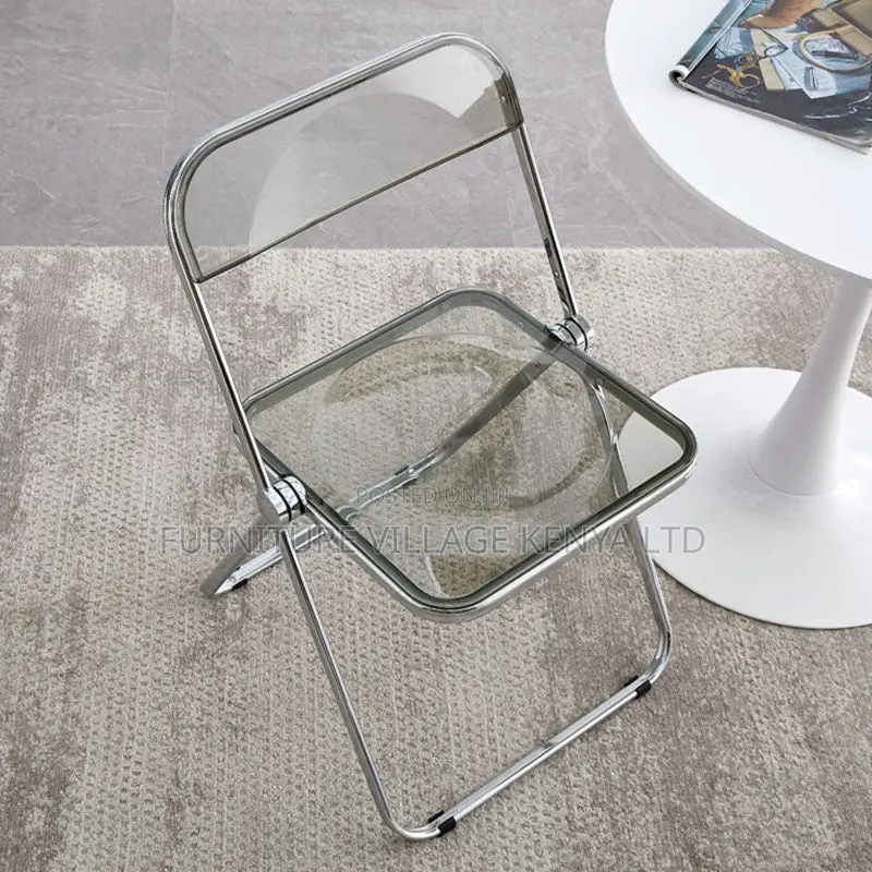 Outdoor Chairs; Fodable Clear Plastic Office/Home Chairs