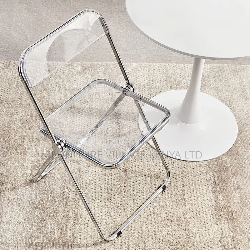 Outdoor Chairs; Fodable Clear Plastic Office/Home Chairs