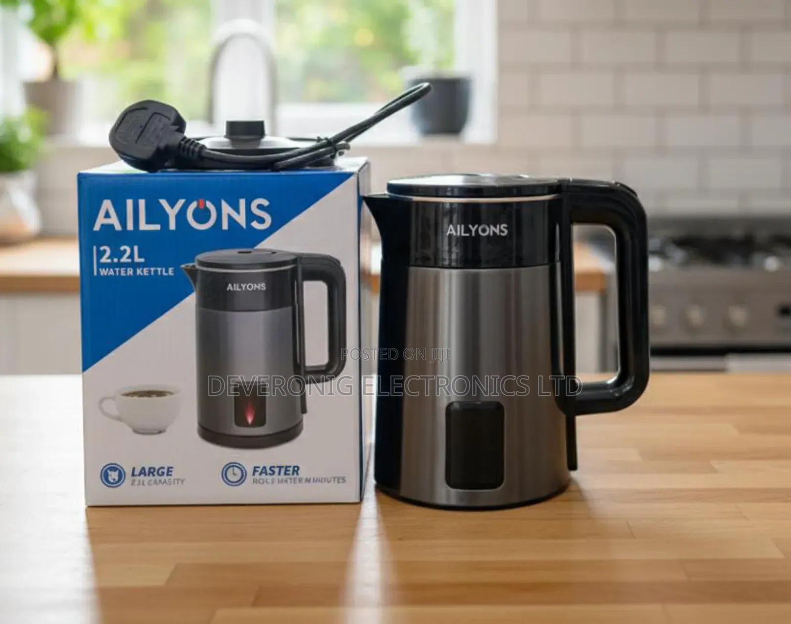 New in  2.2ltrs Ailyons Electric Kettle