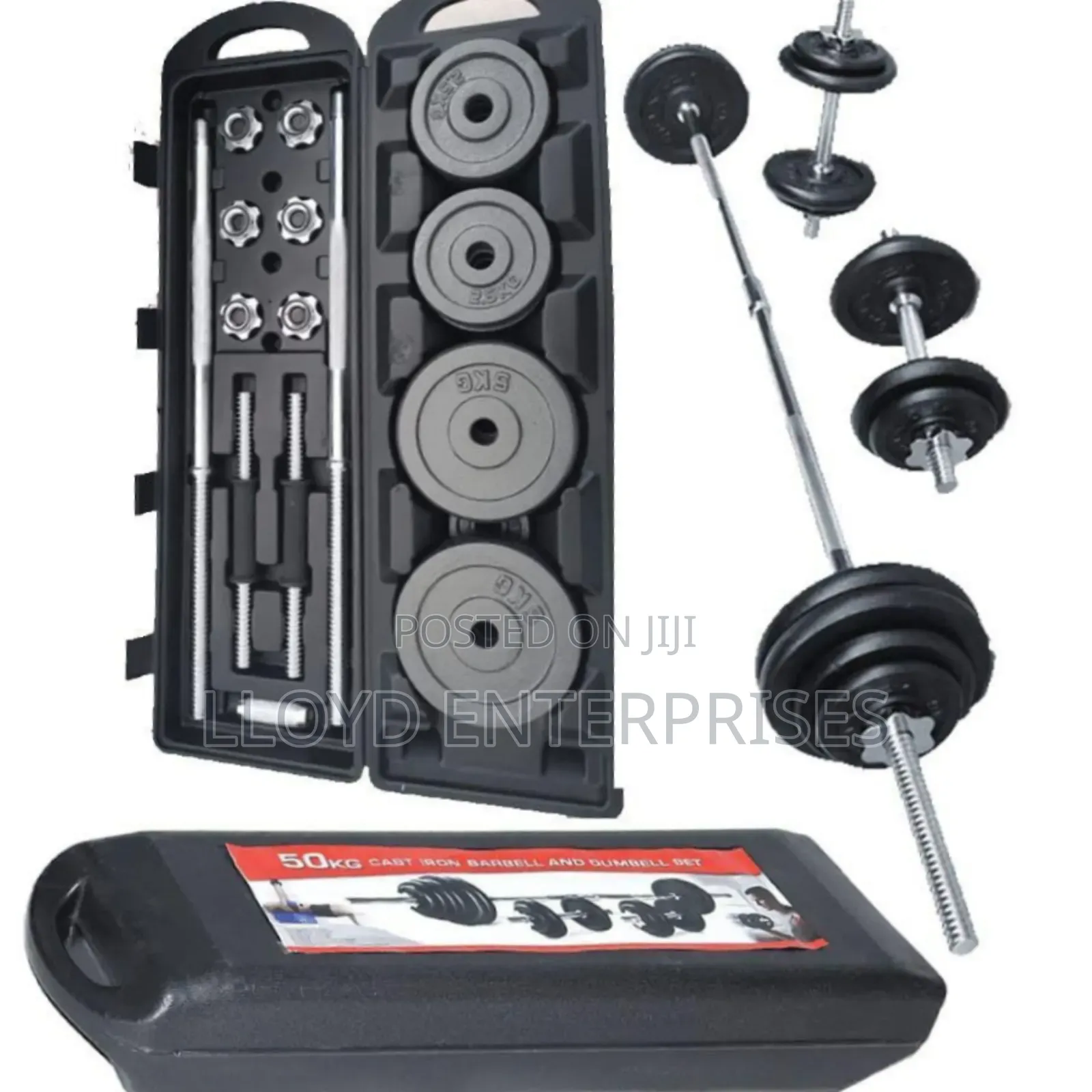 Genuine Chrome Dumbells -50kg
