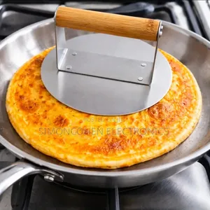 Heavy Duty Round Stainless Steel Chapati Spinner\Burger Press