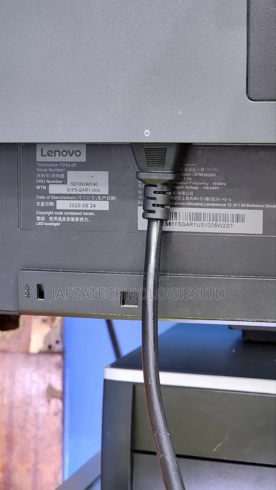 Lenovo Thinkvision P24q-20 24-Inch QHD Monitor