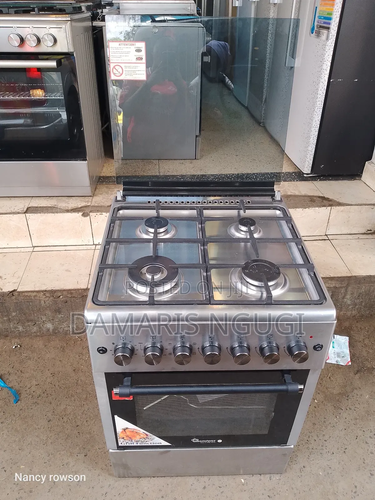 All Gas Cooker With an Electric Oven and a Wok B