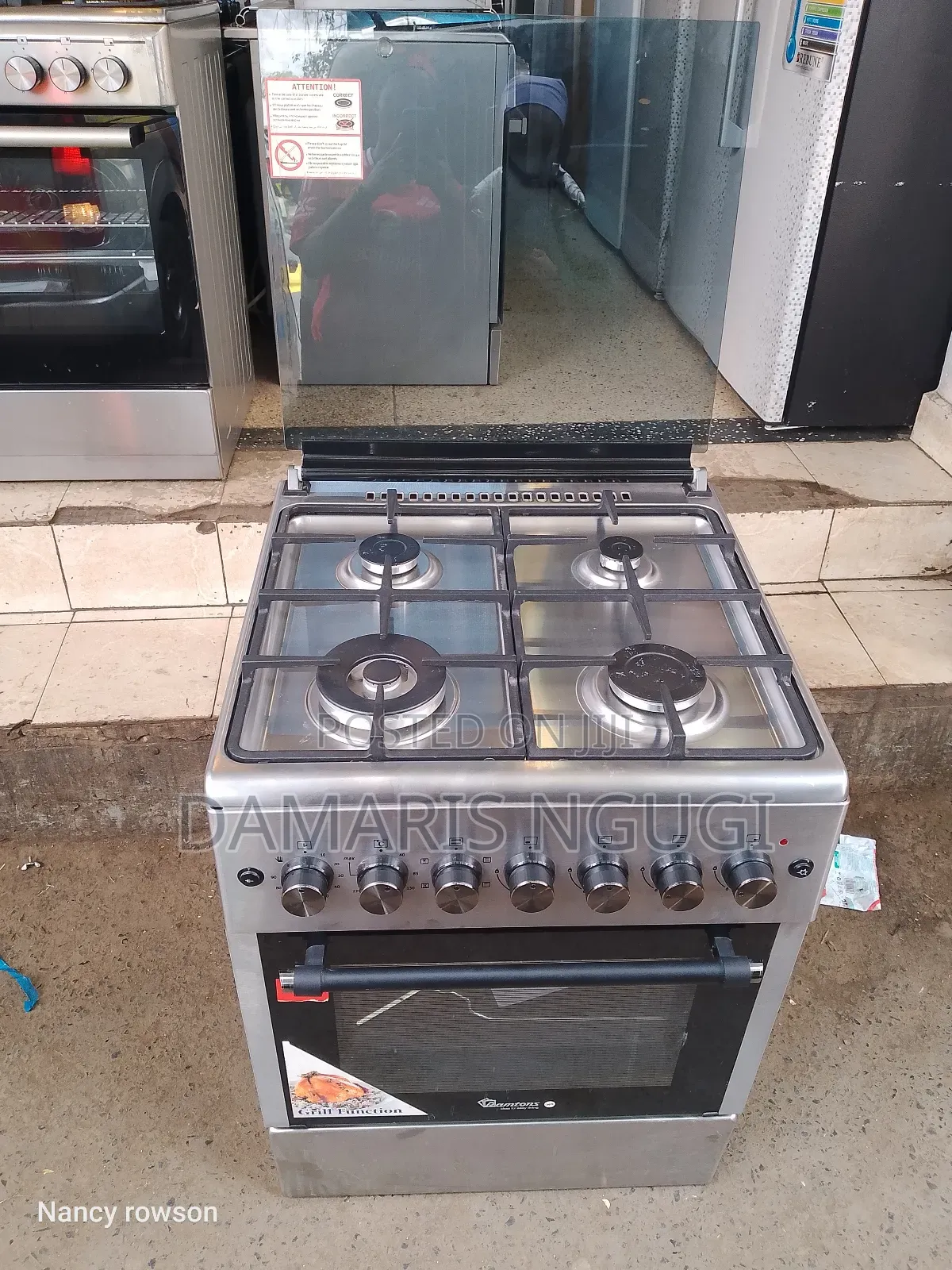 All Gas Cooker With an Electric Oven and a Wok B
