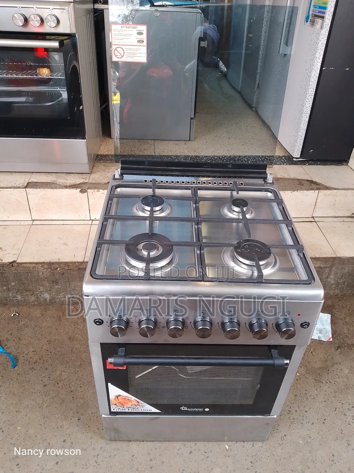 All Gas Cooker With an Electric Oven and a Wok B