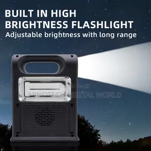 Solar Emergency Home Led Lighting Kit Fm Radio Usb Tf Card Mp3player