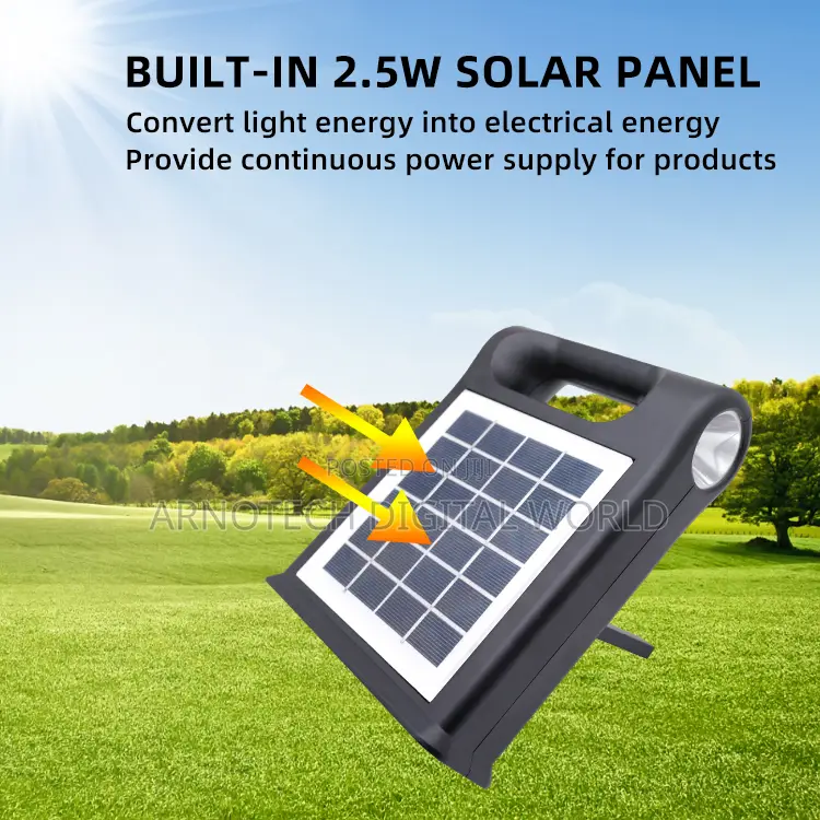 Solar Emergency Home Led Lighting Kit Fm Radio Usb Tf Card Mp3player