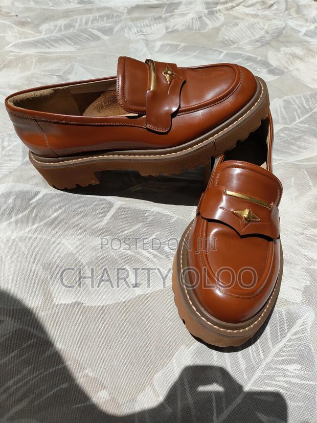 Tigrisso Women's Brown Glossy Patent Leather Loafers Slip on Shoes