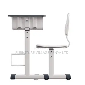 School Kids Desks Adjustable Writing Desk and Chair Set With Hook