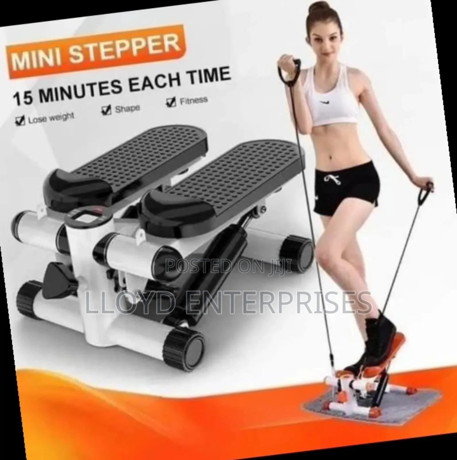 Mini Stepper With Resistance Bands