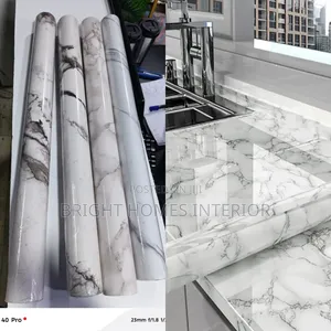 White Grey Marble Peel and Stick Contact Paper