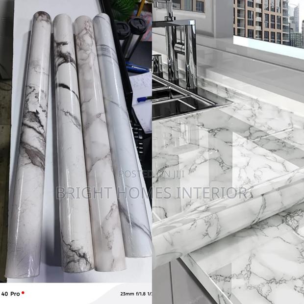 White Grey Marble Peel and Stick Contact Paper