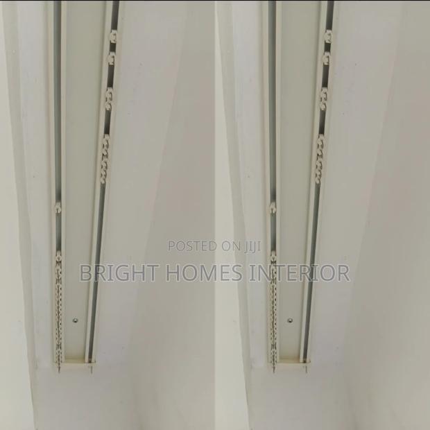 8cm Wide Double Curtain Rail With Runners