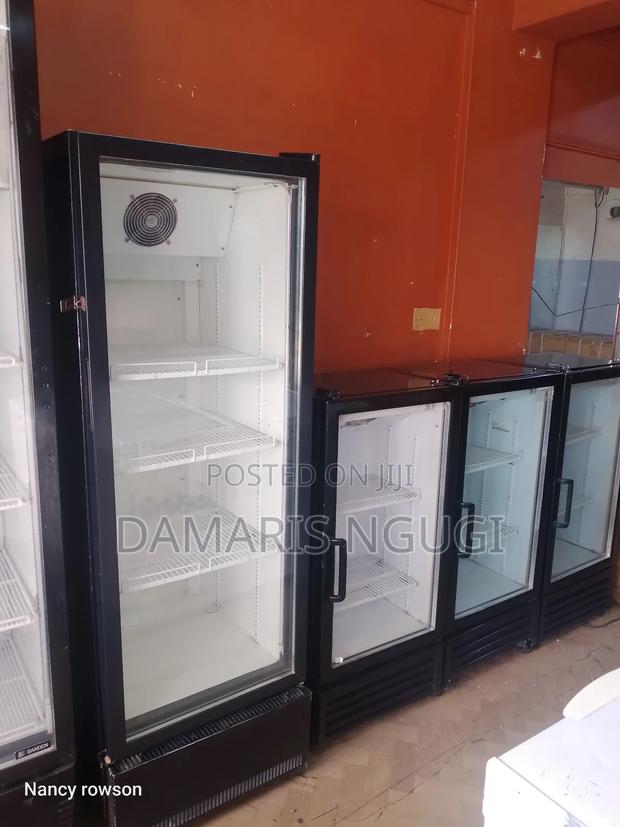 All Very Clean and Functional Glass Door Fridges