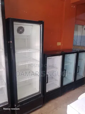 All Very Clean and Functional Glass Door Fridges