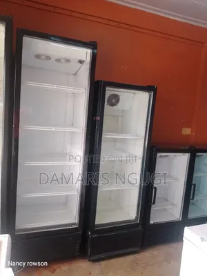 All Very Clean and Functional Glass Door Fridges