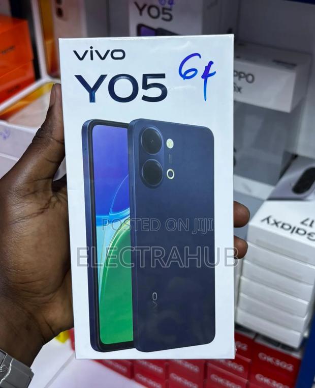 New Vivo Y04 64 GB Black - main view