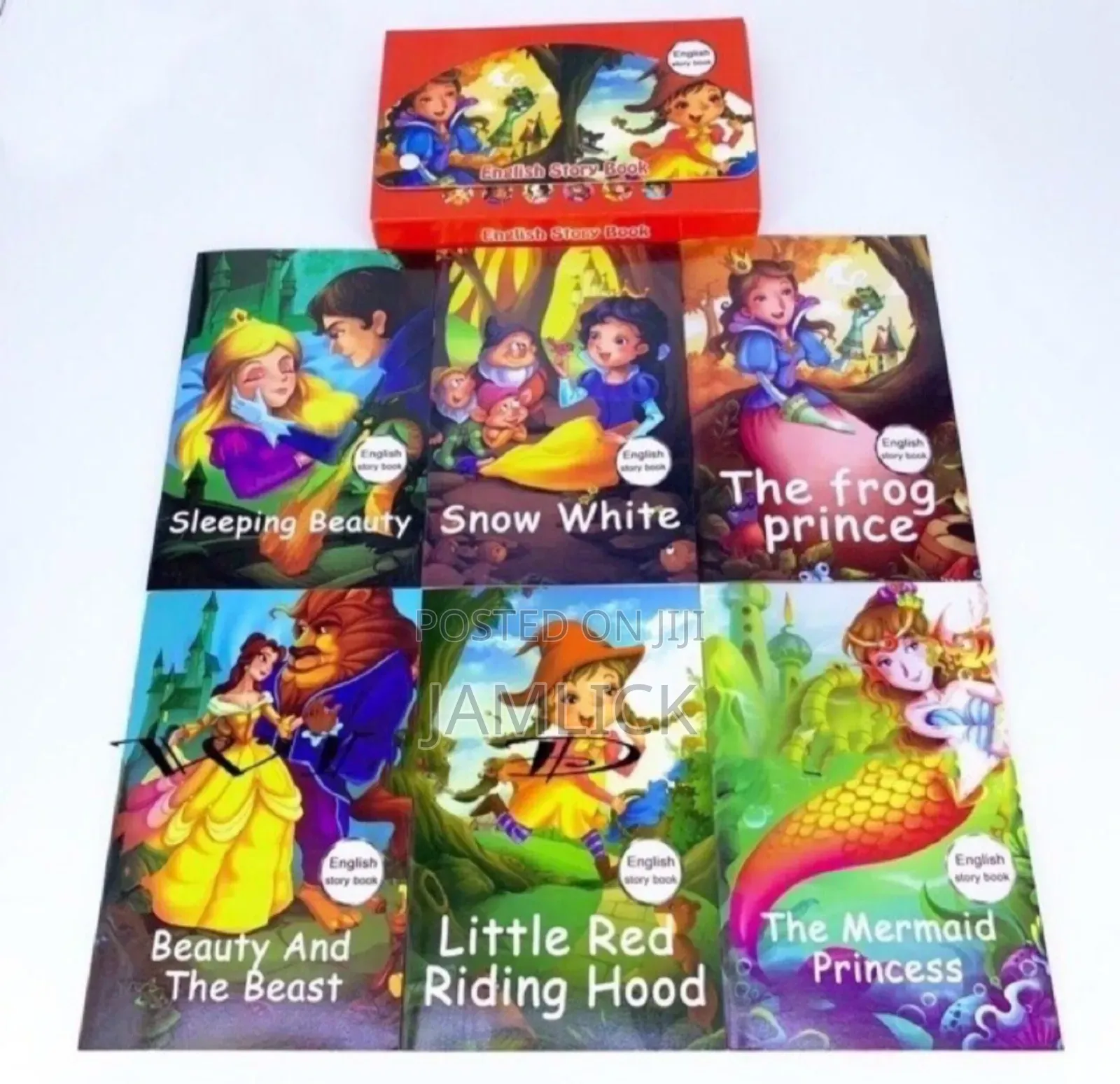 6pcs English Story Books Set - Age 3-8yrs -Jy