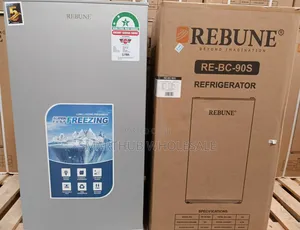 Rebune 90 Litres Dark Silver Single Door Refrigerator With Free Guard