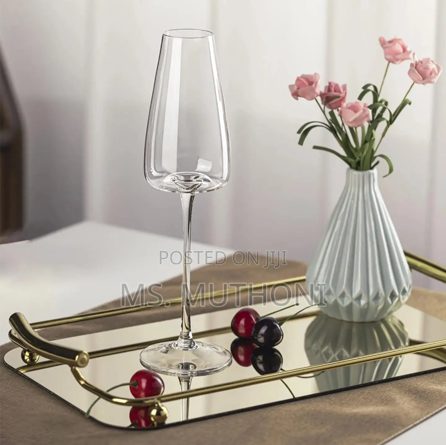 280 Ml Long Stem Wine/Champagne Flutes (2 PCS )