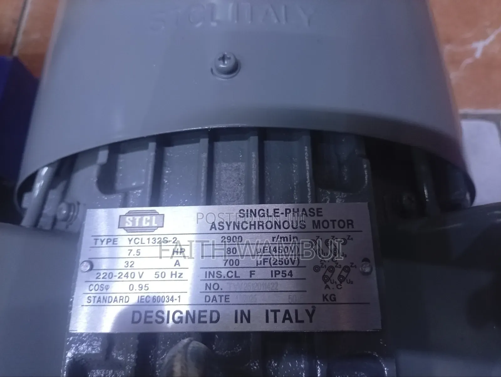 New Arrival STCL 7.5hp High Speed Single Phase Motor