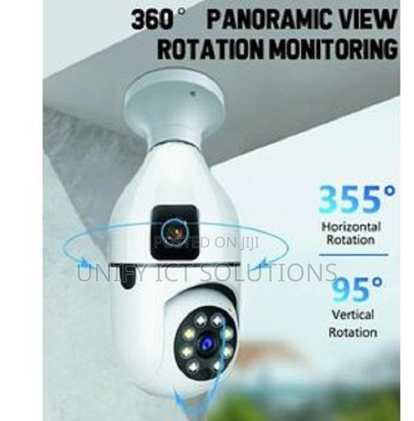 Calus E27 Max Wifi Smart Double CCTV Bulb Security Cameras, 355 Degr