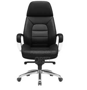 Modern Office Chair : Chrome 5star Base Executive Office Leather Chair