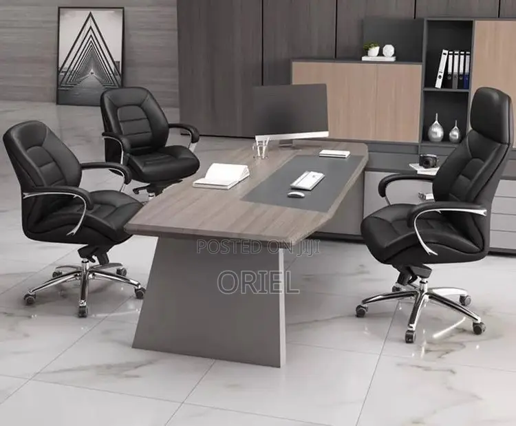 Modern Office Chair : Chrome 5star Base Executive Office Leather Chair