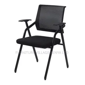 Office Chair;Black Mesh Folding Meeting Office Chair