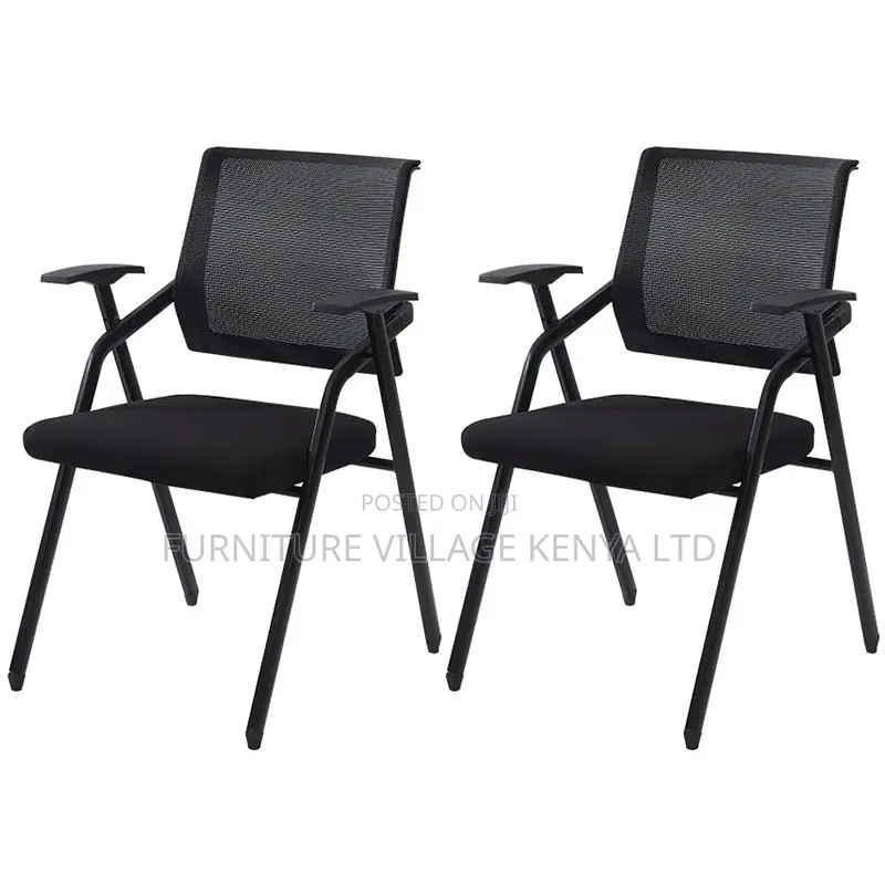 Office Chair;Black Mesh Folding Meeting Office Chair