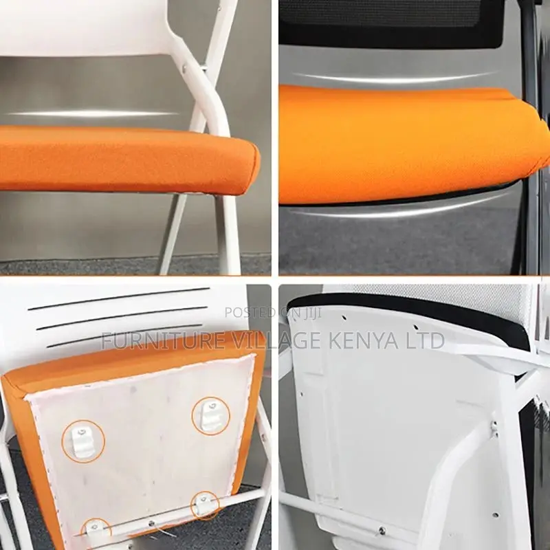 Office Chair;Black Mesh Folding Meeting Office Chair