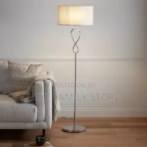 Goodhome Carnavon E27 Chrome Floor Lamp