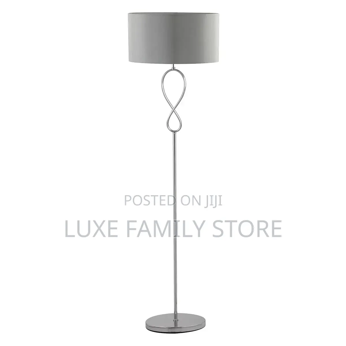 Goodhome Carnavon E27 Chrome Floor Lamp