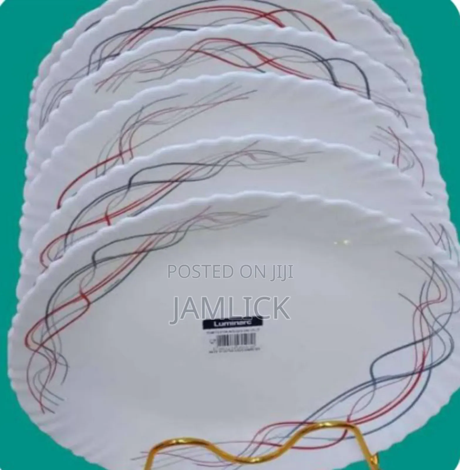 Wolgan Red Plates Set of 6 - Js