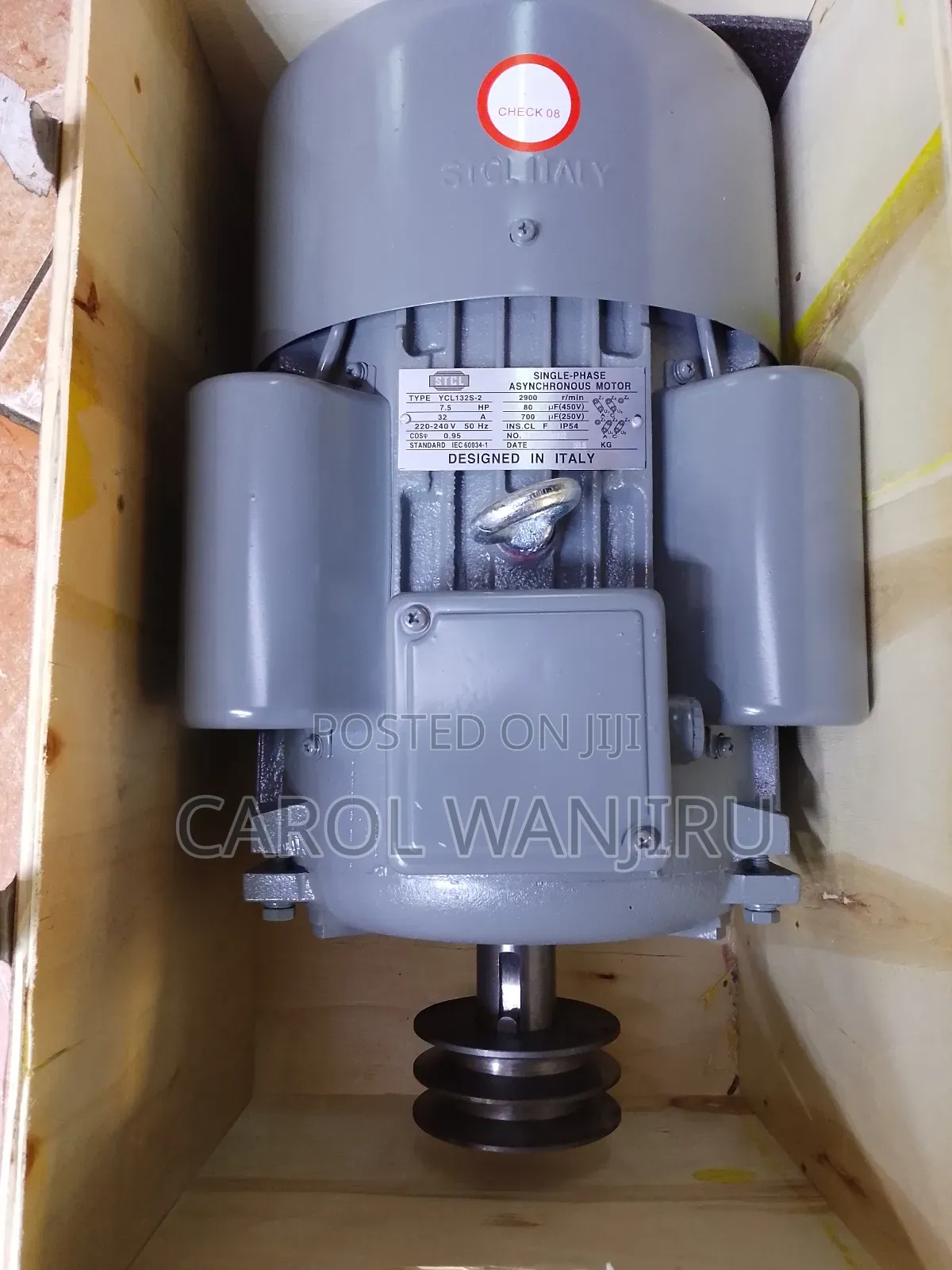 New STCL 7.5hp Single Phase Electric Motor/7.5hp Electric Motor