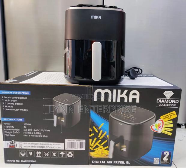 *Mika Air Fryer Digital 5l