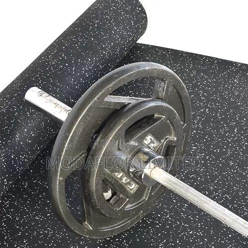 Blue Speckled Gym Mat for Fitness, Gym and Workout Flooring Use