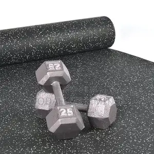Blue Speckled Rubber Gym Flooring for Home and Commercial Gyms