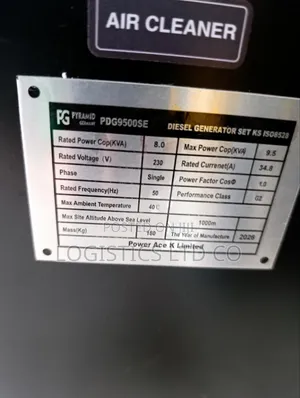 9.0kva Pyramid Germany Single Phase Diesel Generator