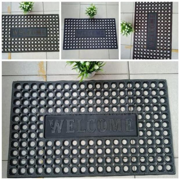 Grid Rubber Welcome Doormat