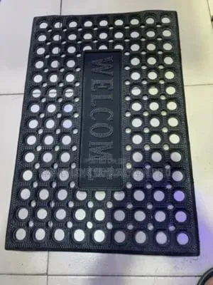 Grid Rubber Welcome Doormat