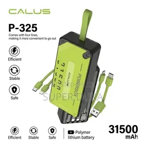 Calus P-325 31500mah Power Bank - Built-in 4 Cables Led Display