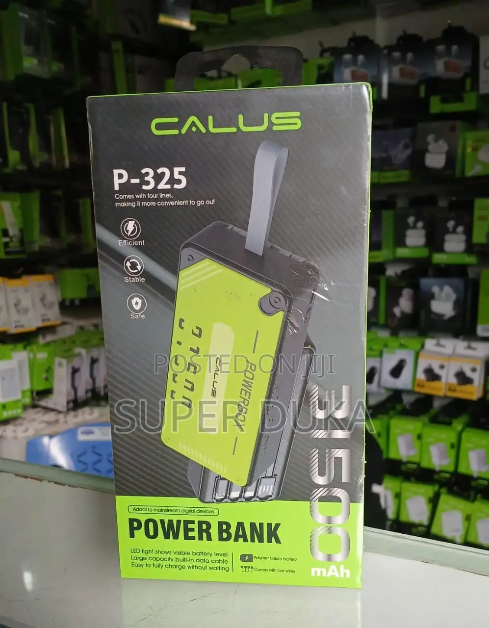 Calus P-325 31500mah Power Bank - Built-in 4 Cables Led Display