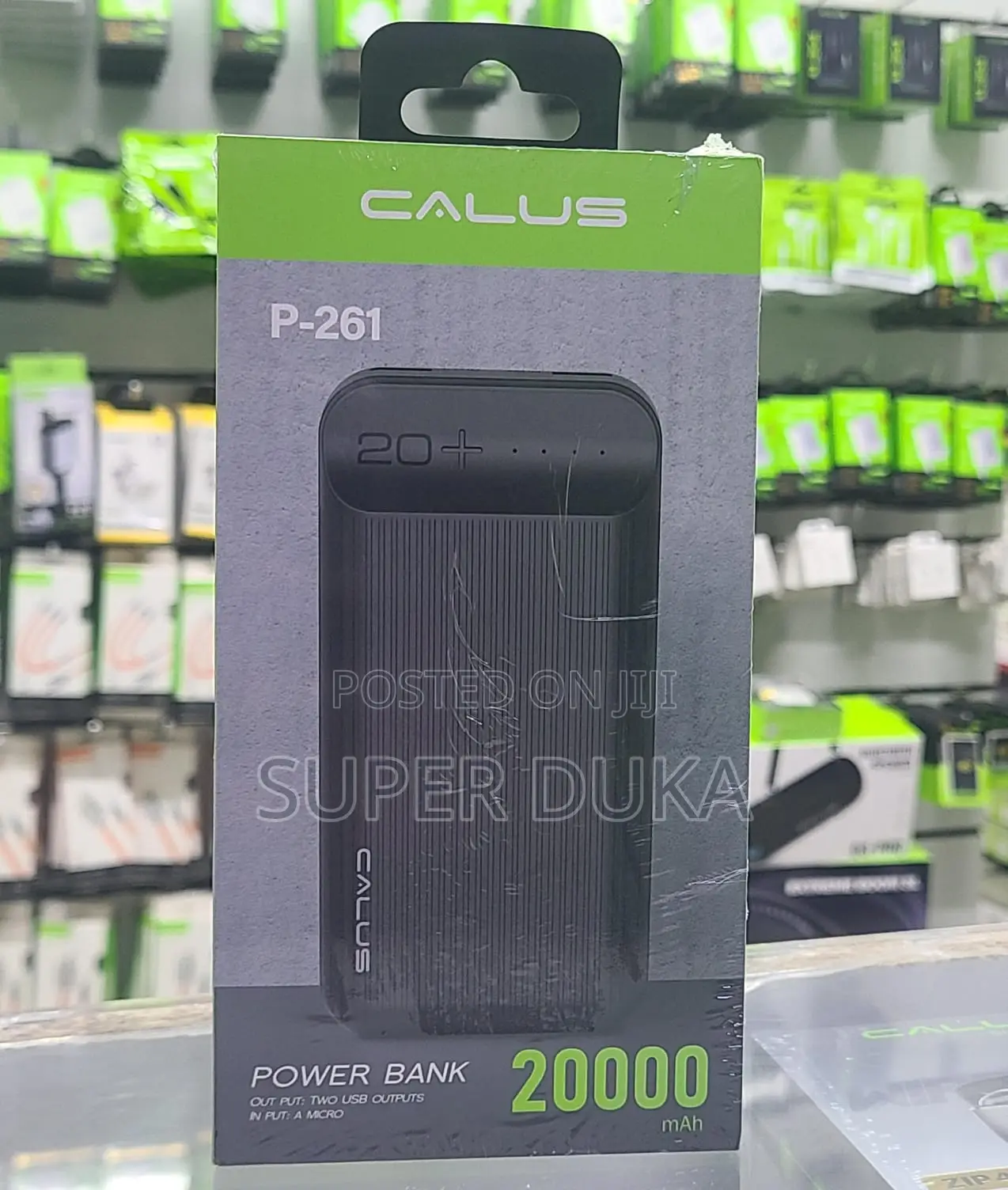 Calus P-261 20000mah Power Bank - Dual Usb Output Led Indicator