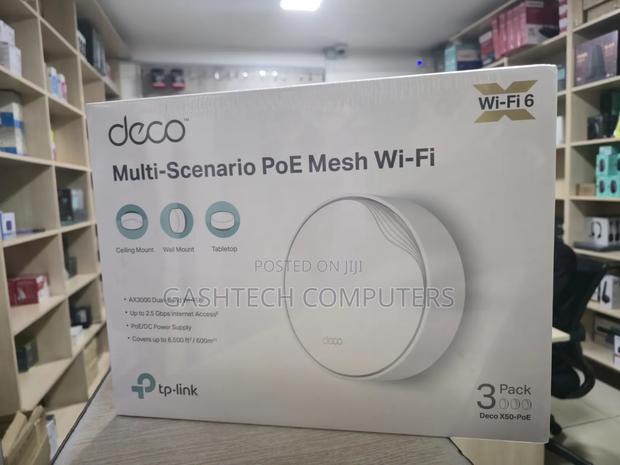 Tp-Link Deco X50 Whole Home Mesh Wifi 6 System With Poe Tl-Deco X50-Po