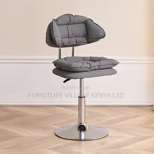 Barstool;Leather Upholstered Barstool Adjustable Height Swivel