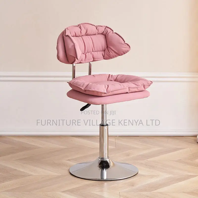 Barstool;Leather Upholstered Barstool Adjustable Height Swivel