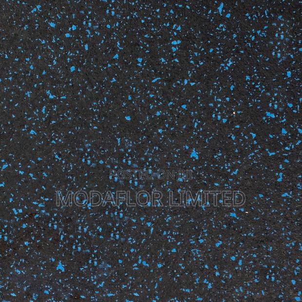 Blue Speckled Gym Flooring for Durable and Safe Workout Spaces