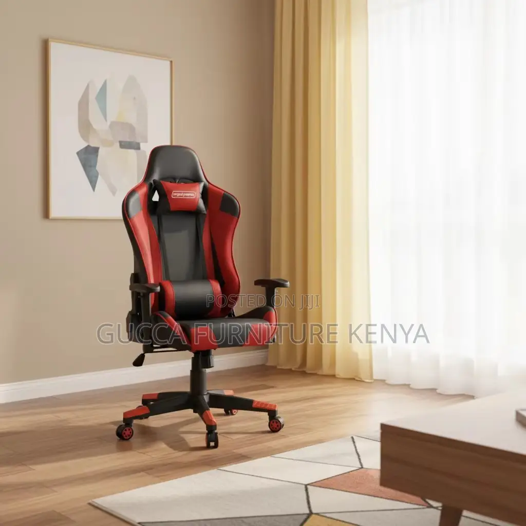 Leather Swivel Home Gaming Desk Chair
