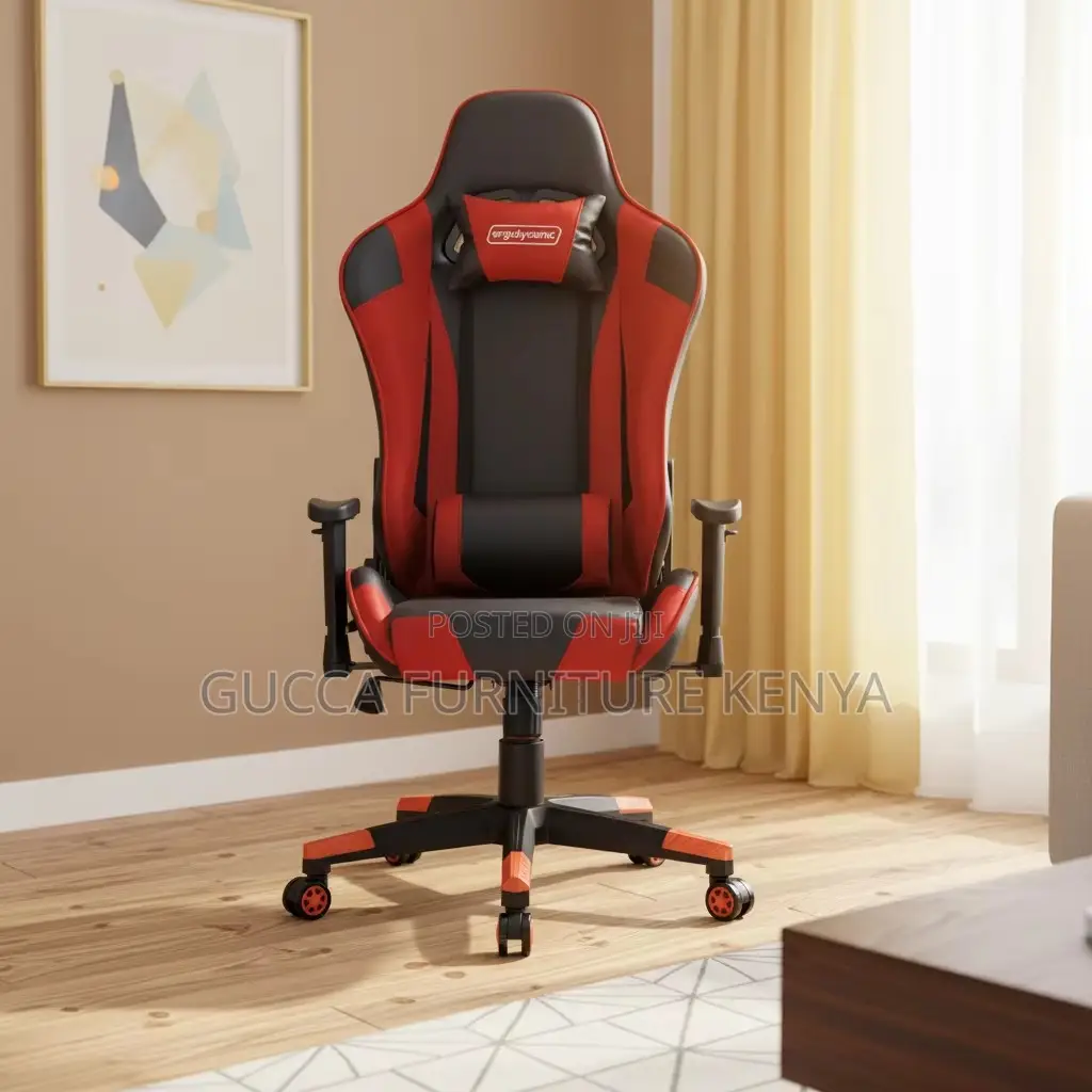 Leather Swivel Home Gaming Desk Chair